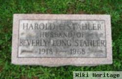 Harold E. "pete" Stahler
