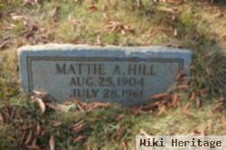 Mattie A Hill