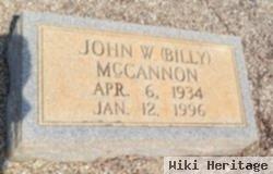 John W. "billy" Mccannon