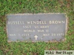 Sgt Russell Wendell Brown, Sr