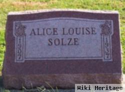 Alice Louise Solze