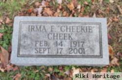 Irma F "cheekie" Cheek