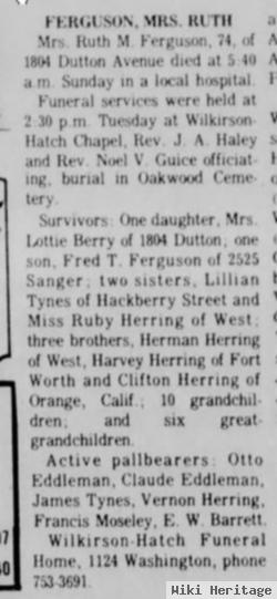 Ruth Mary Herring Ferguson