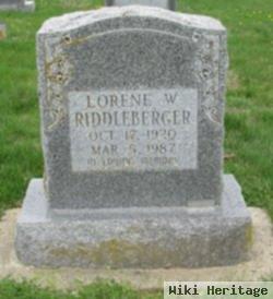 Lorene Whitesell Riddleberger