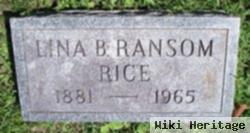 Lina B. Ransom Rice
