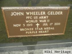 Pfc John Wheeler Gelder