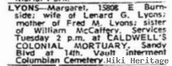 Margaret Mccaffery Lyons