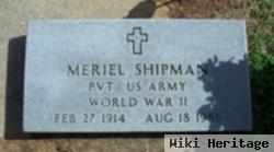 Pvt Meriel Shipman