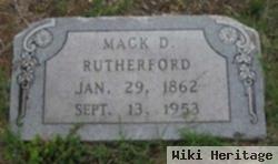 Mack D Rutherford