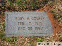 Ruby H Cooper