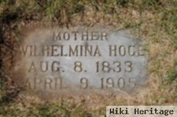 Wilhelmina "minnie" Wille Hoge