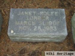 Janet Rolfe Lorber