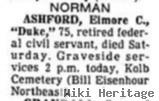 Elmer Charles "duke" Ashford