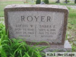 Sabra E Royer