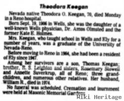 Theodora O Olmsted Keegan