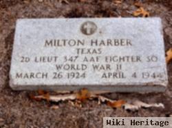 Lieut Milton Harber