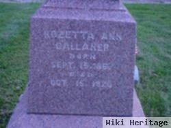 Rosetta Ann Gallaher