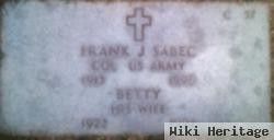 Elizabeth Jane "betty" Hunsaker Sabec