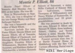 Montie Pearl Salyers Elliott