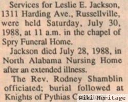 Leslie E. Jackson