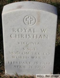 Sgt Royal W Christian