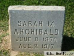 Sarah M Archibald