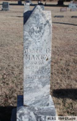 Alice R Maxey