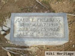 Sadie E Childress