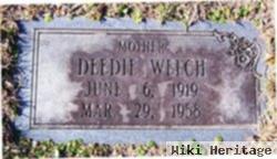 Delia Mae "deedie" Steward Welch