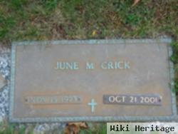 June M Crick