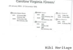 Caroline H Green Green