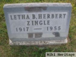 Letha B. Herbert Zingle