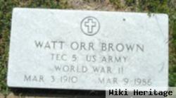 Watt Orr Brown