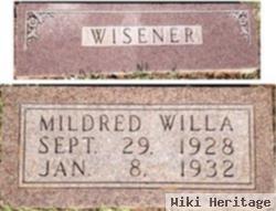 Mildred Willa Wisener