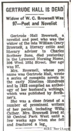 Gertrude Anna Hall Brownell