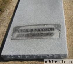 Cyril Brill Nicoson