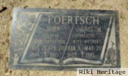 Agnes M Walters Foertsch