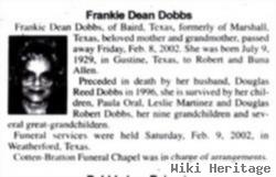 Frankie Dean Allen Dobbs