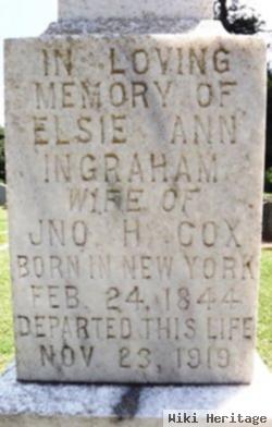 Elsie Anne "etta" Ingraham Cox