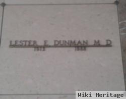 Dr Lester Edwin Dunman