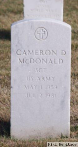 Cameron D Mcdonald