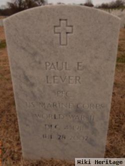 Paul E Lever