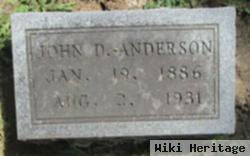 John D Anderson