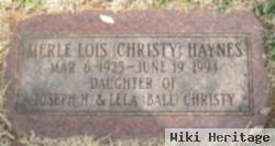 Merle Lois Christy Haynes