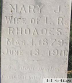 Mary Jane "dovie" Howard Rhoades