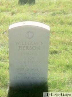 Sgt William F. Pierson