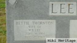 Bettie Thornton Lee