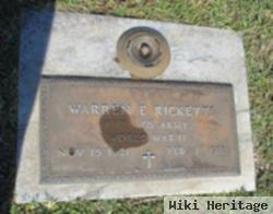 Warren E Ricketts