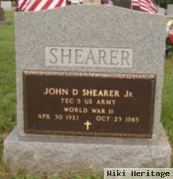 Spec John D "jack" Shearer, Jr