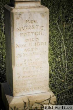 Rev Marion T E Potter